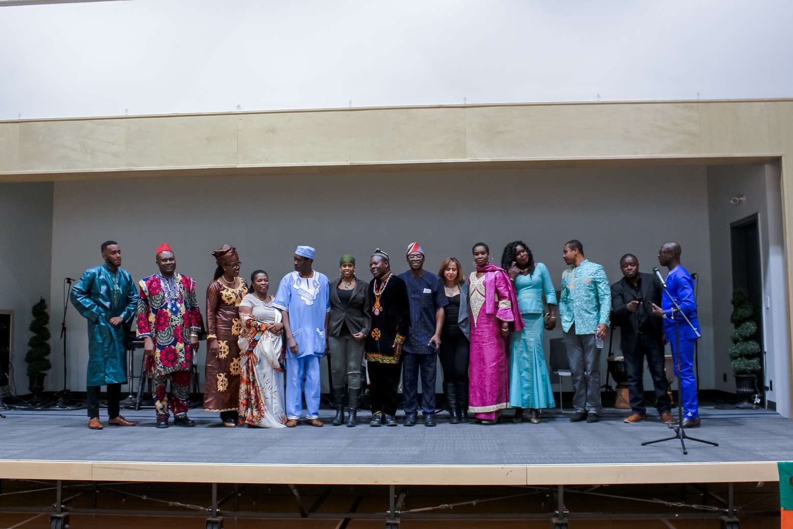People wearing African heritage cultural attire